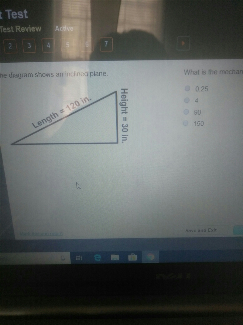 The diagram shows an incline plane. what is the mechanicak advantage of the inclined-example-1