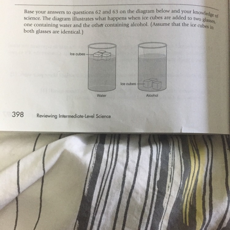 Please I need help with question 63 which is after the ice cubes have melted completely-example-1