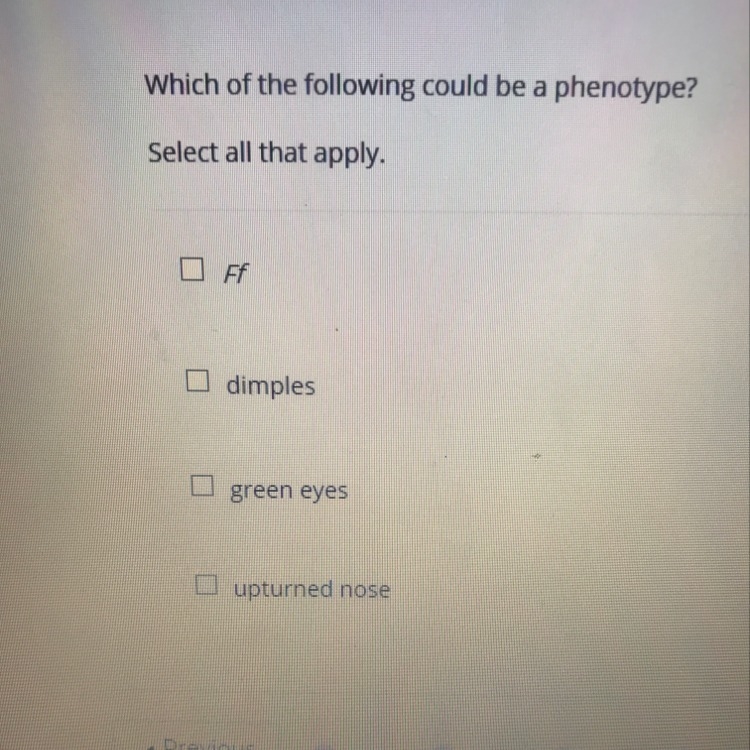 Which of the following can be a phenotype?-example-1