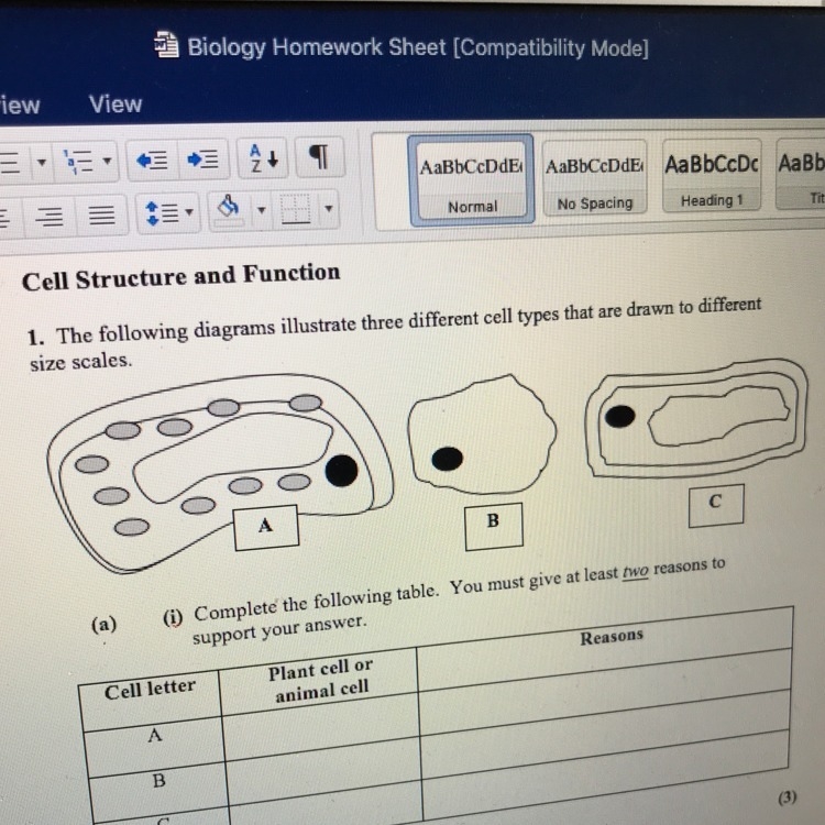 What is the cell for letter a-example-1