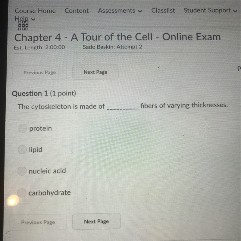 What is the cytoskeleton made of-example-1