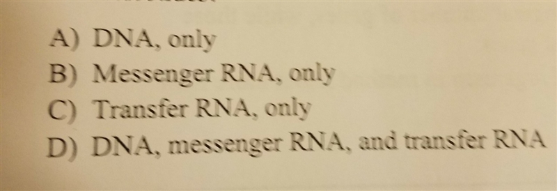 Which of the following nucleic acids are composed of nucleotides-example-1