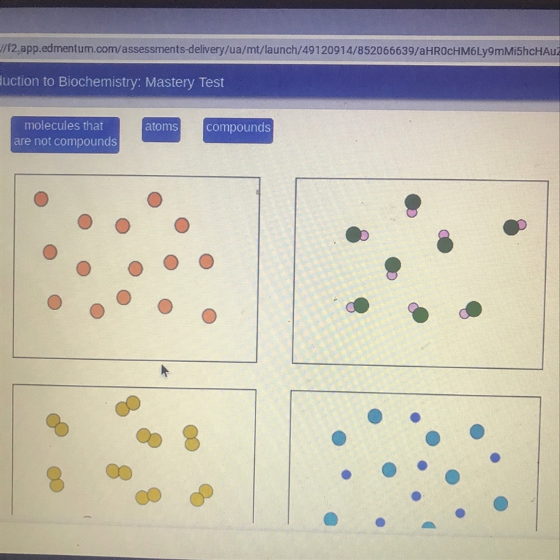 Label each image as containing atoms only, molecules that are not compounds, or compounds-example-1