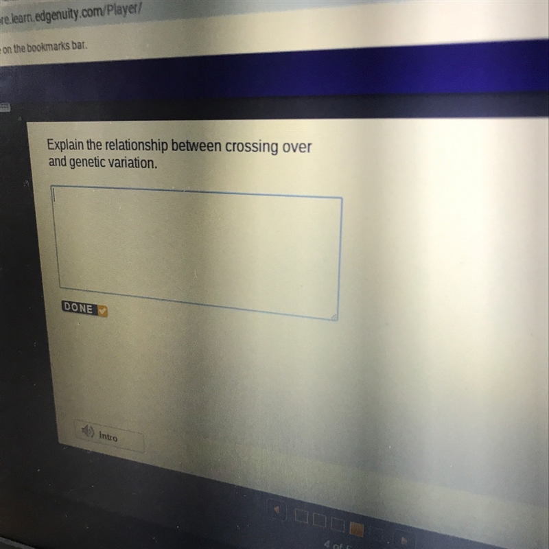 Explain the relationship between crossing over and genetic variation-example-1