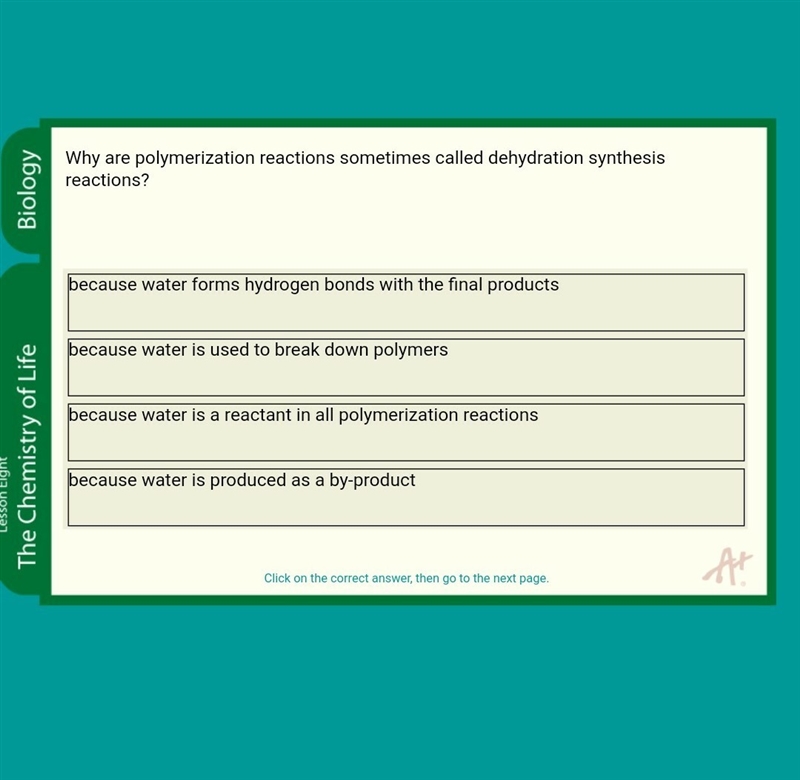 Why are polymerization reactions sometimes called dehydration synthesis reactions-example-1