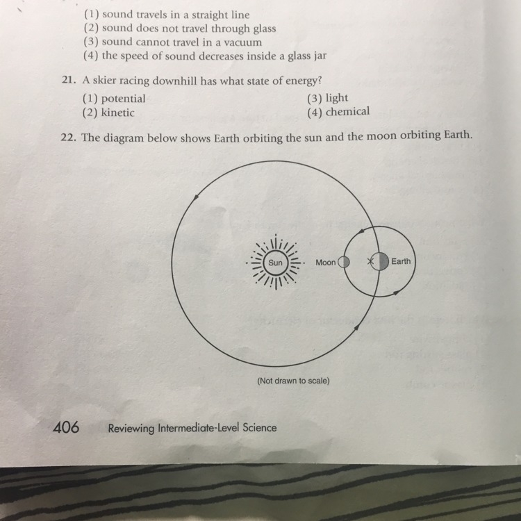 Please I need help with question 22 which is what moon phase would a person observe-example-1