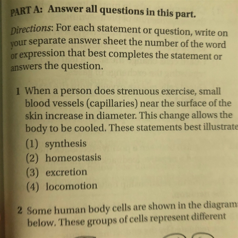 When a person does strenuous exercise, small blood vessels (capillaries) near the-example-1