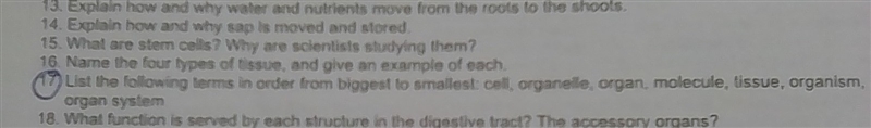 I need help ASAP Biology Number 17 only-example-1