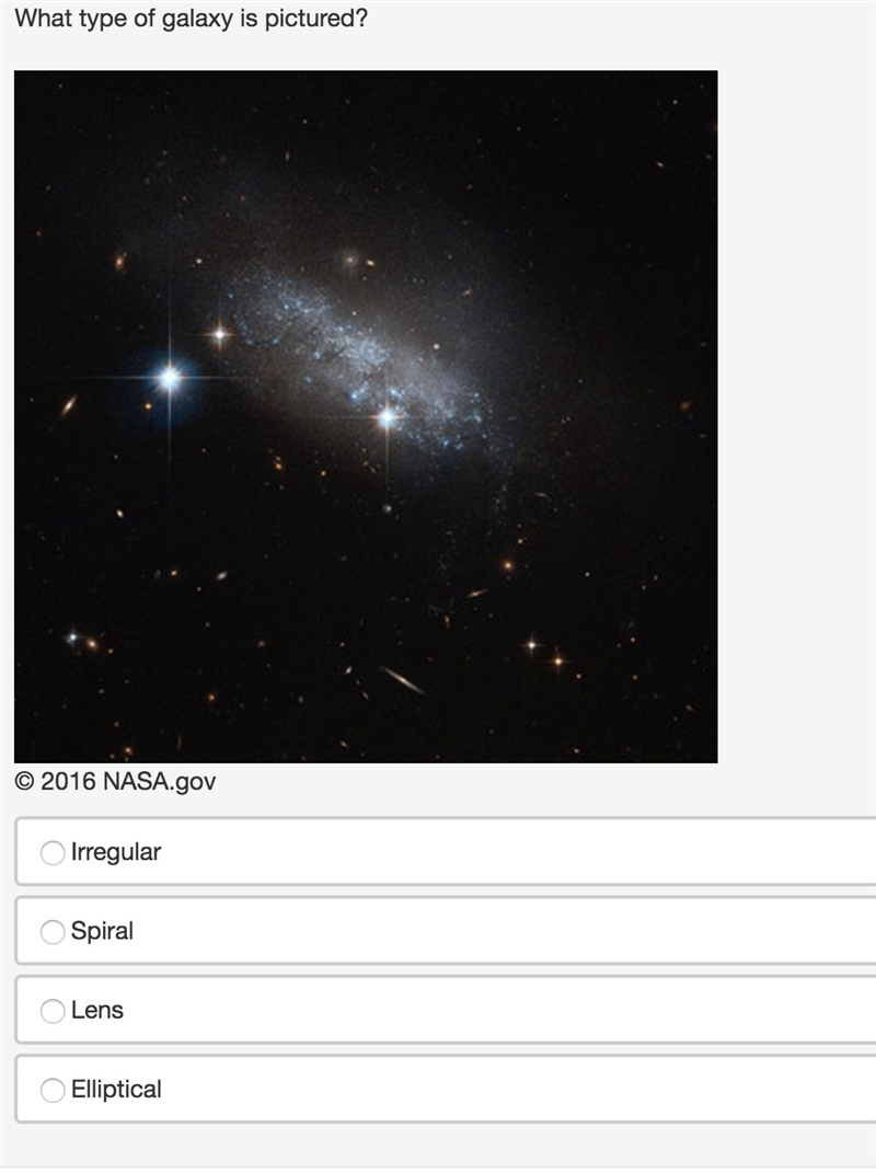 Anyone got any ideas on what type of galaxy this is?-example-1