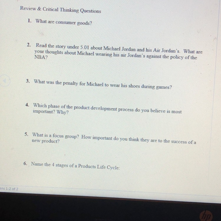 Need help with critical thinking questions-example-1