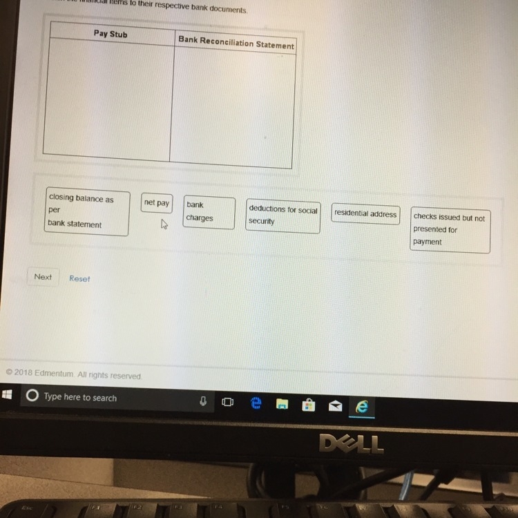 Match the financial items to their respective bank documents.-example-1