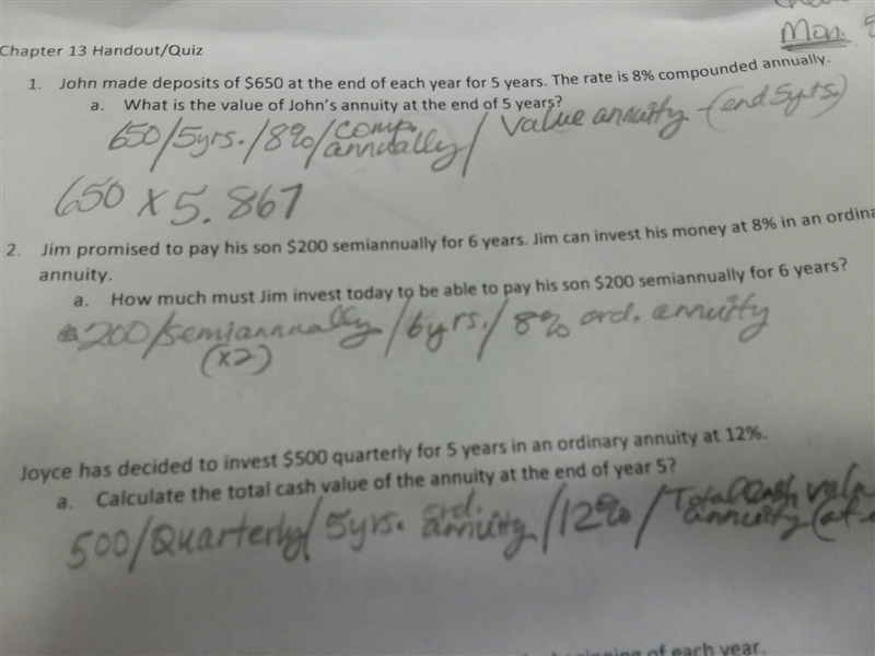 jim promised to pay his son $200 semiannually for 6 years. jim can invest his money-example-1