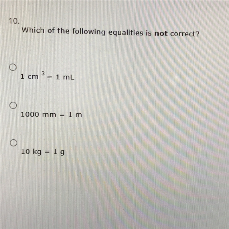 Which of the following equalities is not correct?-example-1