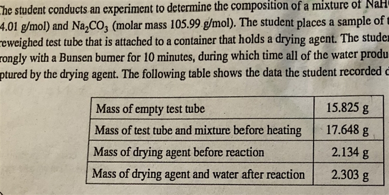 Based on the table, answer the following a) A student claims that the reaction is-example-1