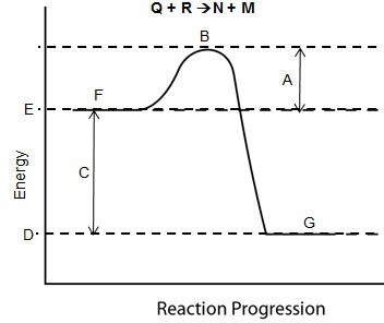 Consider the reaction pathway graph below. Which can be used to determine the H? E-example-1