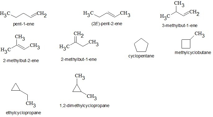 Draw the missing constitutional isomer that has molecular formula c5h10 and contains-example-1