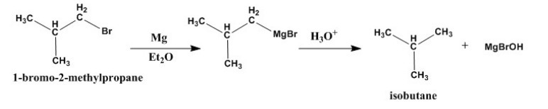 What organic product would be formed from the reaction of 1-bromo-2-methylpropane-example-1