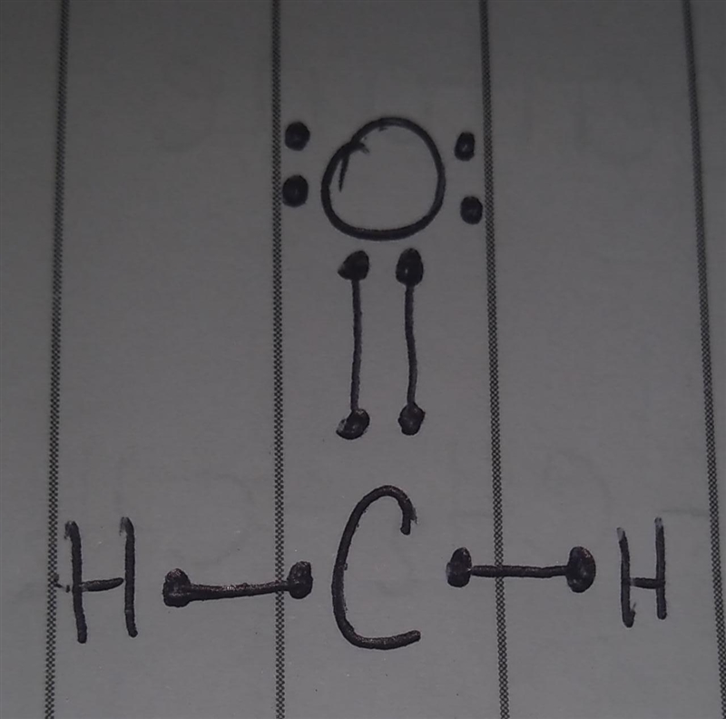 Complete the lewis dot structure for h2co (in which both h atoms are bonded to c).-example-1