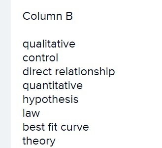 Match the following items. Match the items in the left column to the items in the-example-1