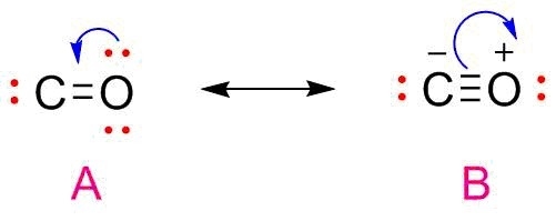 He resonance structures of carbon monoxide are shown below. show how each structure-example-1