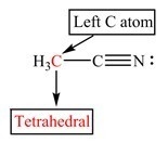 What is the geometry around the bottom carbon atom in acetonitrile? what is the geometry-example-1