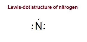 Nitrogen has five valence electrons. What is the correct Lewis structure for nitrogen-example-1