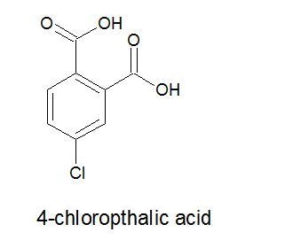 Draw the structure of 4-chlorophthalic acid in the window below.-example-1