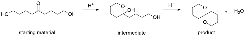 Be sure to answer all parts. treatment of (hoch2ch2ch2ch2)2co with acid forms a product-example-1