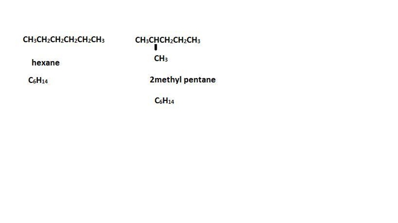 Which pair of compounds are structural isomers of each other? pentane and 2-methyl-example-1