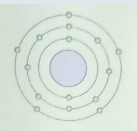 Which diagram represents an element that is likely to form covalent bonds-example-1