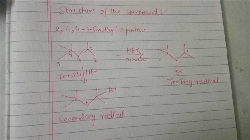 Draw the structures of the major and minor organic products formed when hbr reacts-example-1