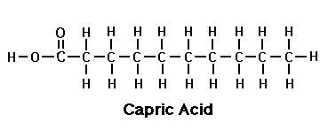 Draw the structure of capric acid, a 10-carbon saturated fatty acid.-example-1