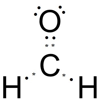 Complete the lewis dot structure for h2co (in which both h atoms are bonded to c).-example-1