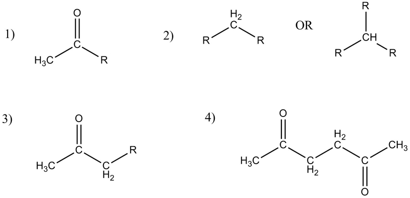 An unknown compound displays singlets at δ 2.1 ppm and 2.56 ppm in the ratio of 3:2. what-example-1