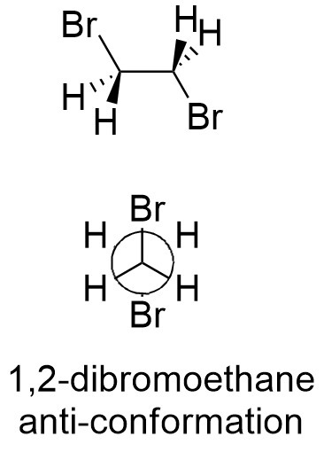 The most stable conformation of 1,2-dibromoethane is:-example-1