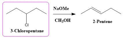 What halide would undergo dehydrohalogenation to give 2-pentene as a pure product-example-1