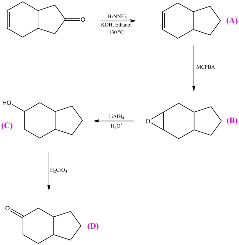 Wolff-kishner reduction (hydrazine, koh, ethylene glycol, 130°c) of the compound shown-example-1