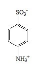 P−aminobenzenesulfonic acid (sulfanilic acid) is normally written in the form shown-example-1