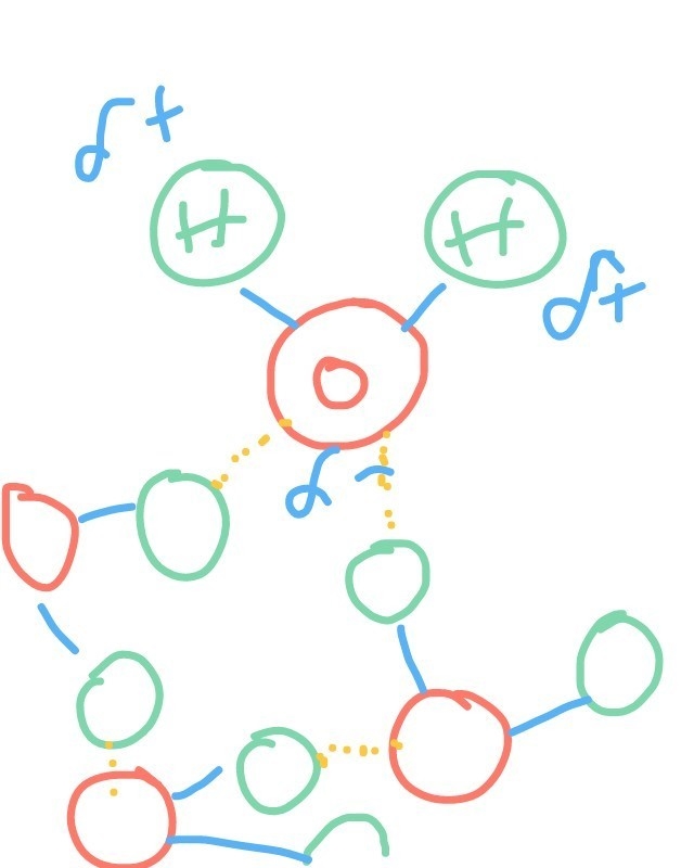 What type of bonds exist in a molecule of water? Polar covalent bonds ionic bonds-example-1