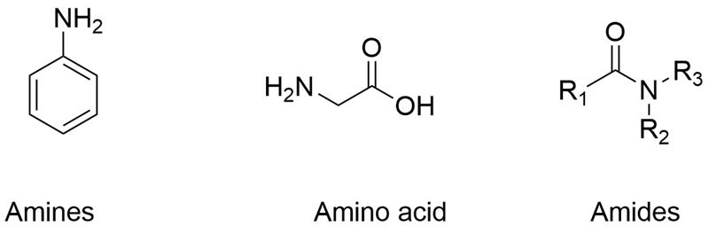 Which class of compounds contains only carbon, hydrogen, and nitrogen?-example-1