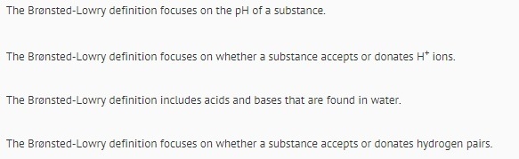 The Bronsted-Lowry definition of acids and bases is more specific than the Arrhenius-example-1