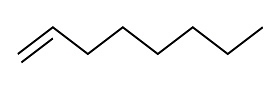 What is the name for this molecule? nonene nonane 1-octyne 1-octene-example-1