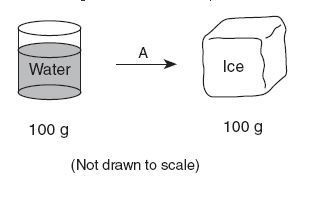 True or False: A chemical reaction occurred in the diagram shown above. A True B False-example-1