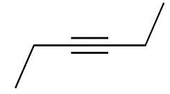 What is the name for this molecule? 3-heptyne 3-heptene 3-hexyne 3-hexene-example-1