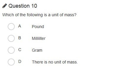 Which of the following is a unit of mass?-example-1