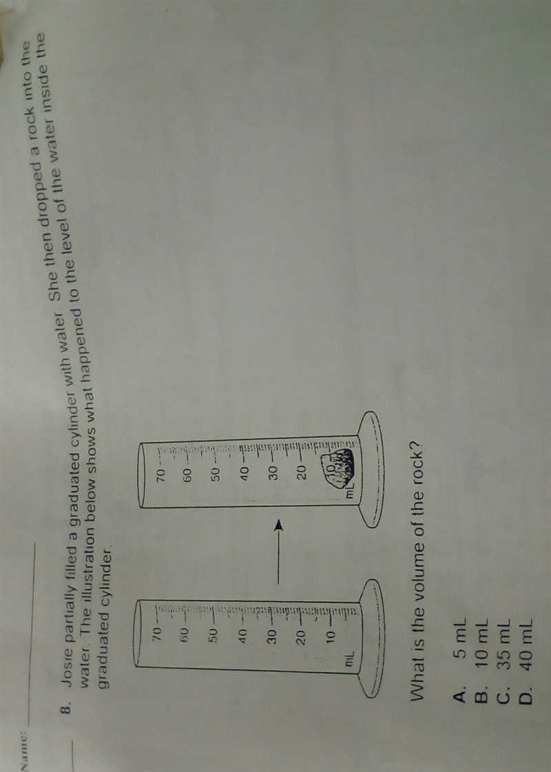 What is the volume of the rock-example-1