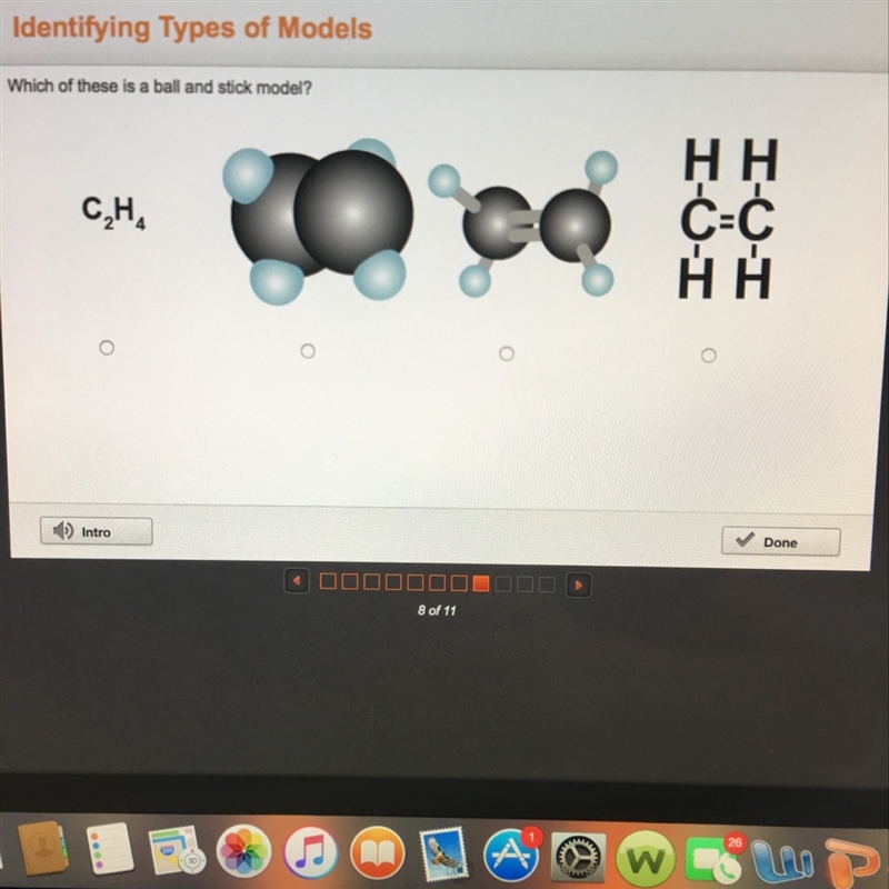 Which of these is a ball stick model-example-1