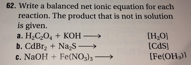 How do I find the balanced net equation for each reaction? This is my homework, but-example-1