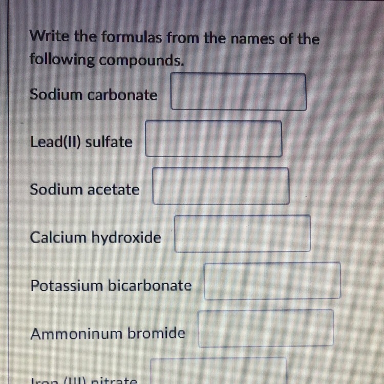 ‼️Write the formulas from the names of the following compounds‼️-example-1