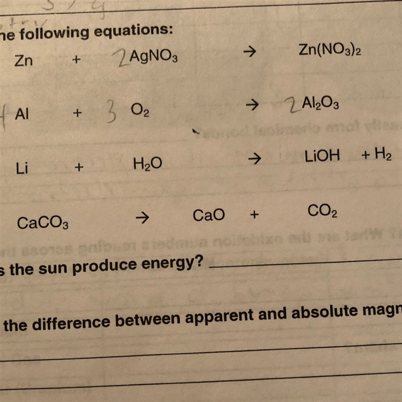 Can somebody please balance the third equation? Thank you-example-1